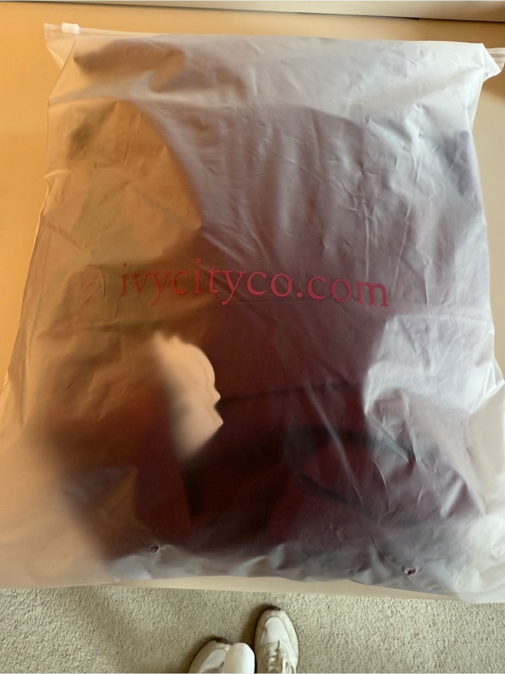 Ivy City Co. Tessie Dress in Wine Satin - Picture 4 of 4